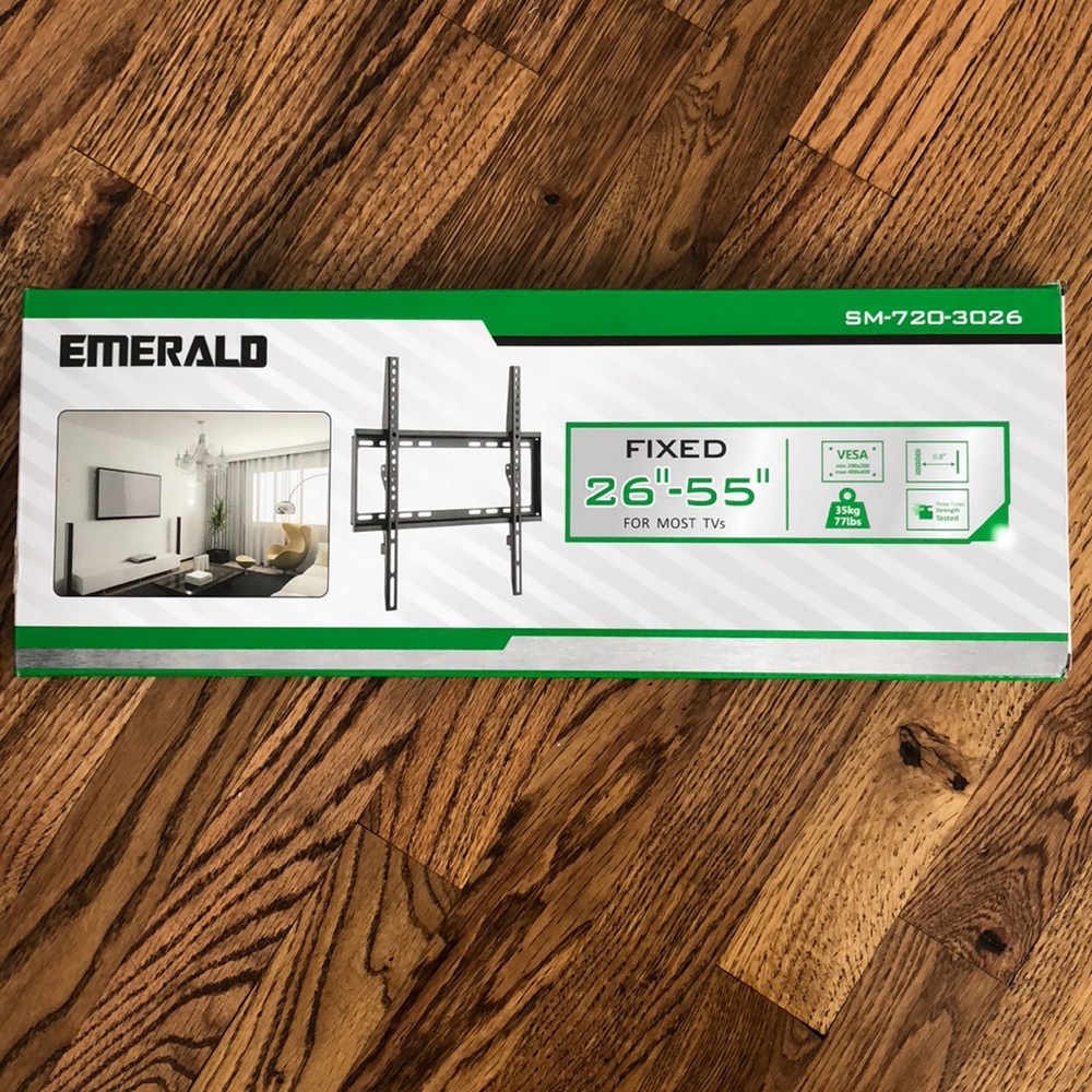 Emerald fixed tv wall mount